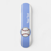 Baseball; Blauw Persoonlijk Skateboard (Voorkant)