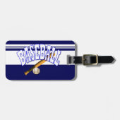 Baseball Blue Bagagelabel (Voorkant horizontaal)