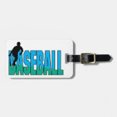 Baseball Blue en Green Bagagelabel (Voorkant horizontaal)