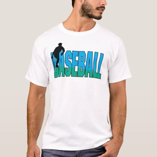Baseball Blue en Green T-shirt (Voorkant)