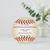 Baseball Bonanza Birthday Party Invitation Kaart (Staand voorkant)