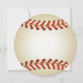Baseball Bonanza Birthday Party Invitation Kaart (Achterkant)