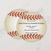 Baseball Bonanza Birthday Party Invitation Kaart (Voorkant / Achterkant)