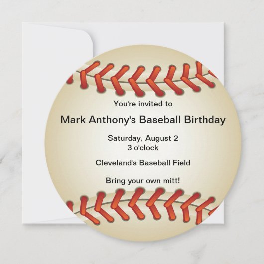 Baseball Bonanza Birthday Party Invitation Kaart (Voorkant)
