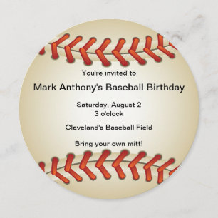 Baseball Bonanza Birthday Party Invitation Kaart