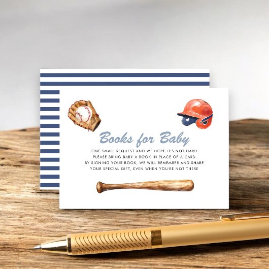 Baseball Books for Baby Card Informatiekaartje