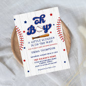 Baseball Boy Baby shower Uitnodiging