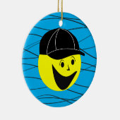 Baseball Boy Keramisch Ornament (Rechts)