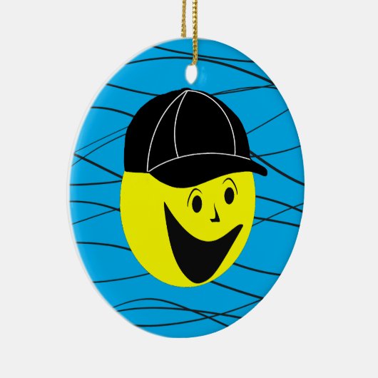 Baseball Boy Keramisch Ornament (Rechts)