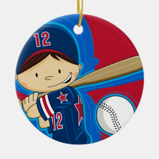 Baseball Boy Ornament (Voorkant)