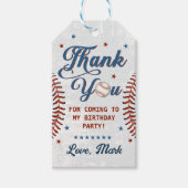  Baseball Boy Verjaardag Bedankt Cadeaulabel (Voorkant)