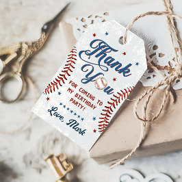  Baseball Boy Verjaardag Bedankt Cadeaulabel