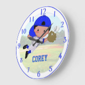 Baseball Boy Wall klok (Hoek)