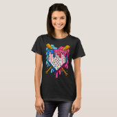 Baseball Boys Ice Cream Drip Baseball T-shirt (Voorkant volledig)
