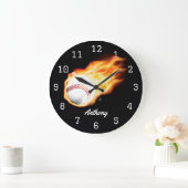 Baseball Boy's Room Personalized Grote Klok (Huis)