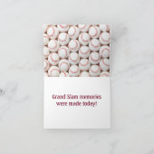 Baseball Boys Sports All Star Kids Verjaardag Bedankkaart (Binnen)