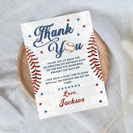  Baseball Boys Verjaardag Bedankt Card Kaart