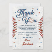  Baseball Boys Verjaardag Bedankt Card Kaart (Voorkant)