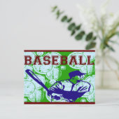 BASEBALL BRIEFKAART (Staand voorkant)