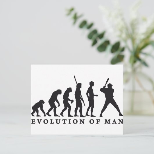 baseball briefkaart (Staand voorkant)