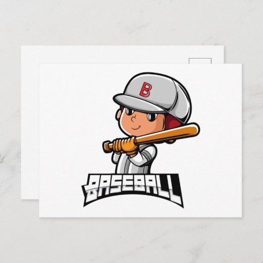 Baseball Briefkaart (Voorkant / Achterkant)