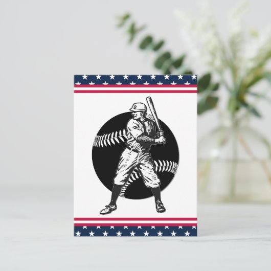 Baseball: Briefkaart (Staand voorkant)