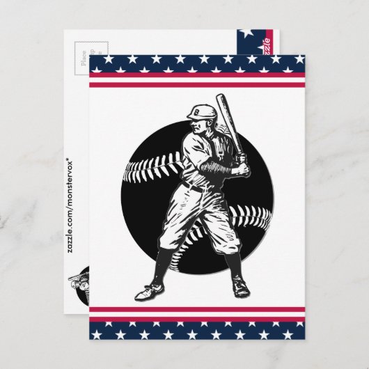 Baseball: Briefkaart (Voorkant / Achterkant)