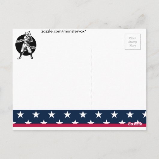 Baseball: Briefkaart (Achterkant)