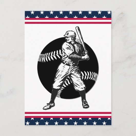 Baseball: Briefkaart (Voorkant)