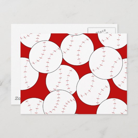 Baseball-Briefkaart Briefkaart (Voorkant / Achterkant)