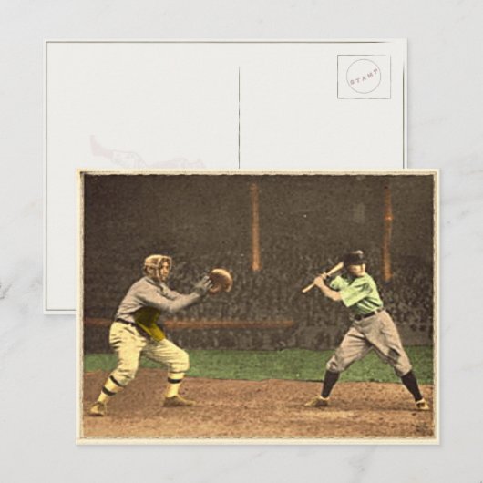Baseball-Briefkaart in stijl Briefkaart (Voorkant / Achterkant)