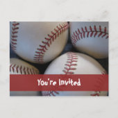 Baseball Briefkaart Invitation (Voorkant)