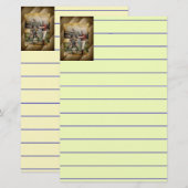 Baseball: Briefpapier (Voorkant / Achterkant)