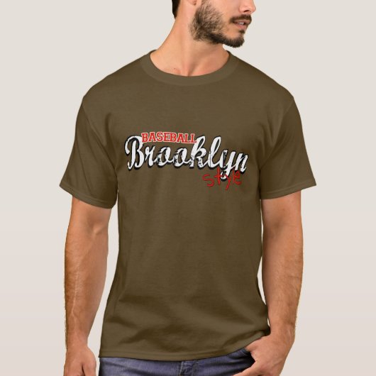 Baseball Brooklyn Style T-shirt (Voorkant)