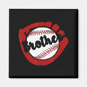 Baseball Brother voor honkbal Softball mama Magneet