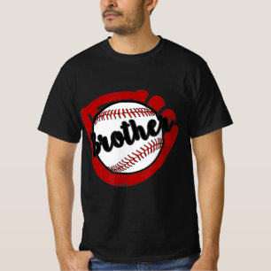 Baseball Brother voor honkbal Softball mama T-shirt