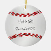 Baseball bruiloft Ornament (Voorkant)