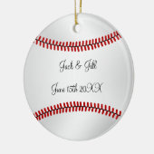 Baseball bruiloft Ornament (Links)