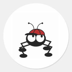 Baseball Bug Ronde Sticker
