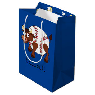 Baseball Bull Sports Funny Kinder Medium Cadeauzakje