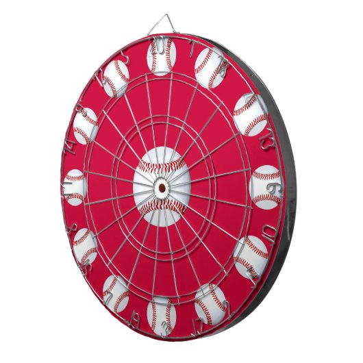 Baseball Bullseye Dart Board Dartbord (Voorkant Rechts)