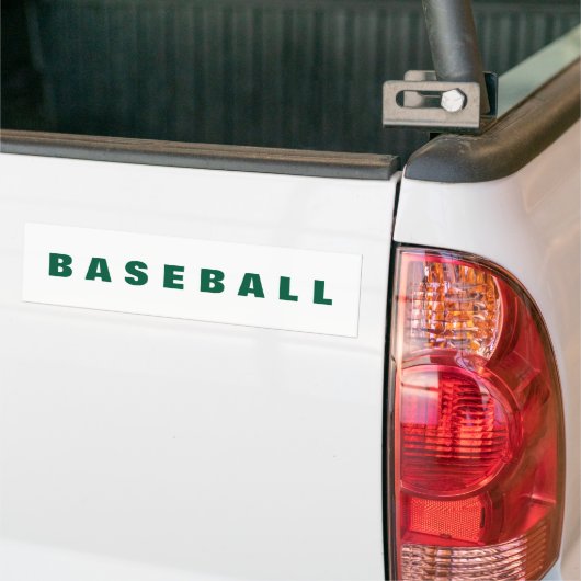Baseball bumper sticker (Op Truck)