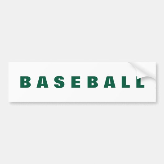 Baseball bumper sticker (Voorkant)