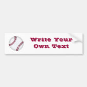 Baseball Bumpersticker (Voorkant)