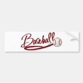 Baseball Bumpersticker (Voorkant)