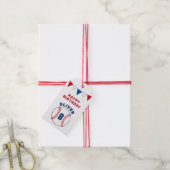 Baseball Bunting Flags Kinderen van zaterdag Cadeaulabel (Met Touw)