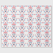 Baseball Bunting Flags Kinderen van zaterdag Cadeaupapier (Vlak)