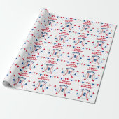Baseball Bunting Flags Kinderen van zaterdag Cadeaupapier (Uitgerold)