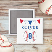 Baseball Bunting Flags Kinderen van zaterdag Magneet