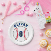 Baseball Bunting Flags Kinderen van zaterdag Papieren Bordje (Feest)